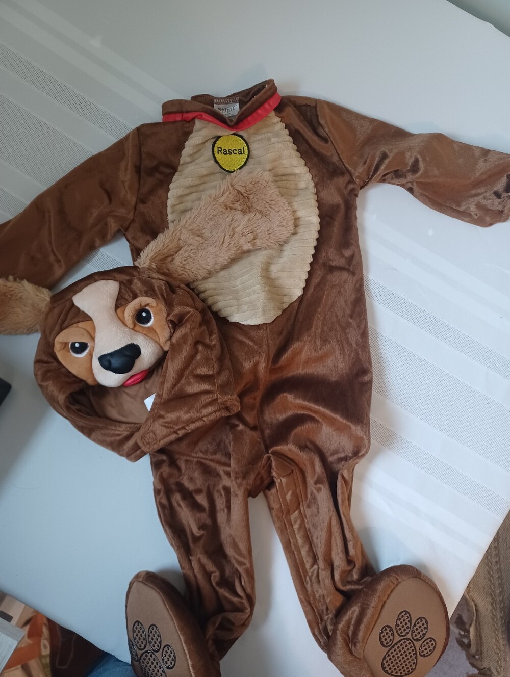 New Spirit Lil' Puppy Plush Infant Costume - Brown Halloween Size 12-18 Months